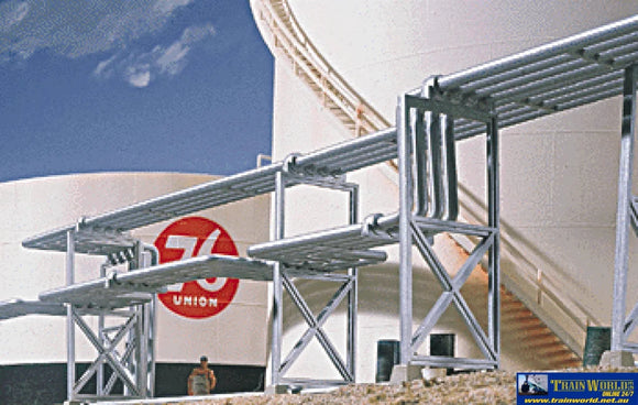 Wal-3114 Walthers Cornerstone Kit Refinery Piping Ho Scale Structures