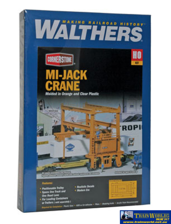 Wal-3122 Walthers Cornerstone Kit Mi-Jack Translift(R) Intermodal Crane Ho Scale Structures