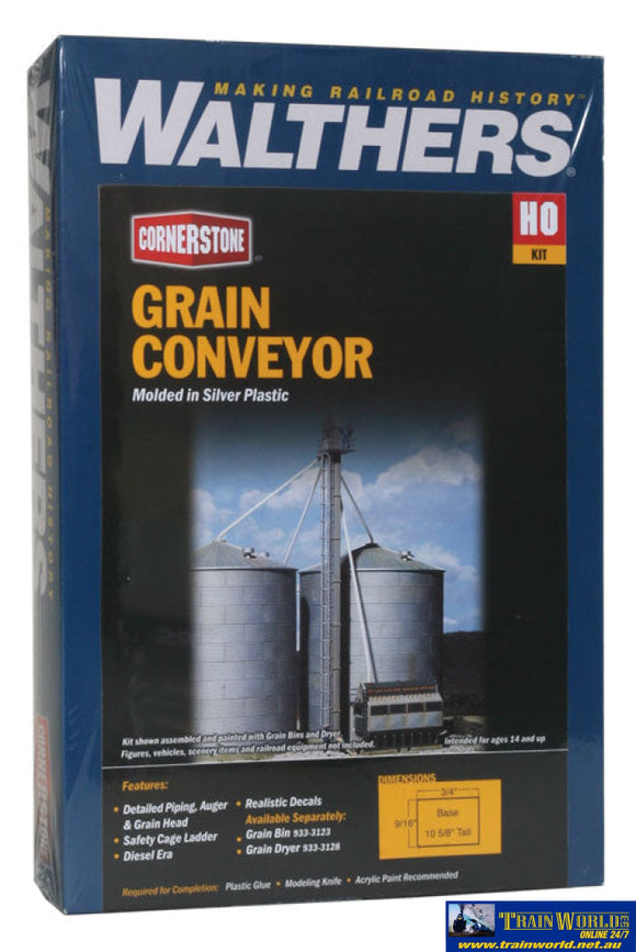 Wal-3124 Walthers Cornerstone Kit Grain Conveyor Ho Scale Structures