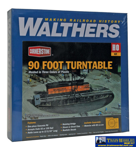 Wal-3171 Walthers Cornerstone Kit 90 Turntable W/o Motor Ho Scale Track/accessories