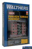 Wal-3177 Walthers Cornerstone Kit Parkview Terrace Background Building Ho Scale Structures