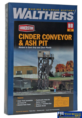 Wal-3181 Walthers Cornerstone Kit Cinder Conveyor & Ash Pit Ho Scale Structures