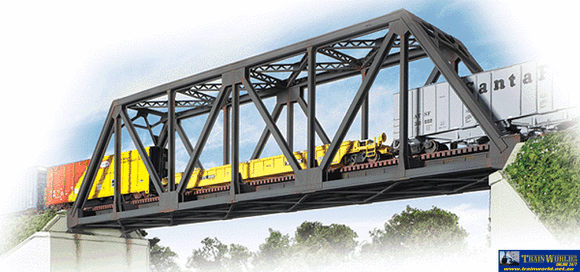Wal-3185 Walthers Cornerstone Kit Single-Track Railroad Truss Bridge Ho Scale Structures