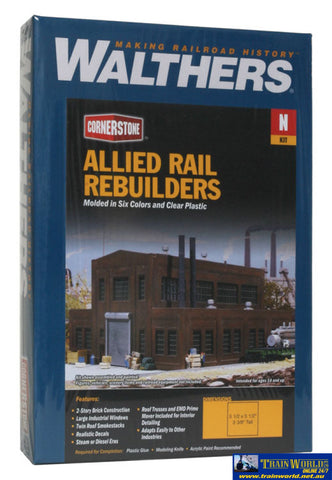 Wal-3211 Walthers Cornerstone Kit Allied Rail Rebuilders N Scale Structures