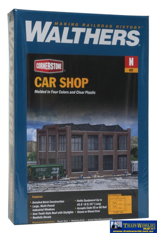Wal-3228 Walthers Cornerstone Kit Car Shop N Scale Structures