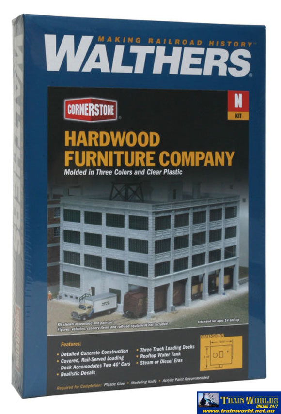 Wal-3232 Walthers Cornerstone Kit Hardwood Furniture Company N Scale Structures