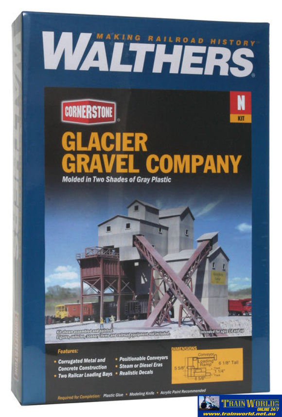 Wal-3241 Walthers Cornerstone Kit Glacier Gravel Co. N Scale Structures