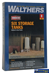 Wal-3265 Walthers Cornerstone Kit Storage Tanks N Scale Structures