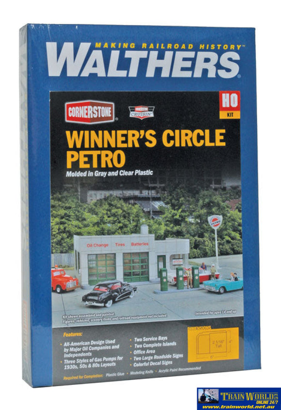 Wal-3479 Walthers Cornerstone Kit Winners Circle Petro Ho Scale Structures