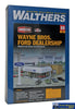 Wal-3483 Walthers Cornerstone Kit Wayne Bros. Ford Dealership Ho Scale Structures