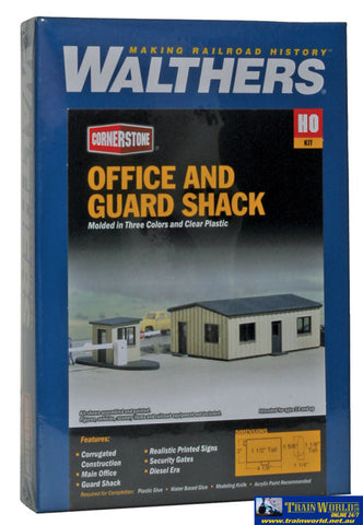 Wal-3517 Walthers Cornerstone Kit Office & Guard Shack Ho Scale Structures
