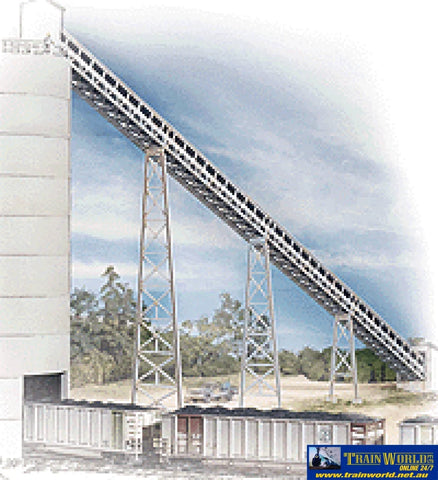 WAL-3518 Walthers Cornerstone Kit Modern Conveyor (3) HO Scale Structures