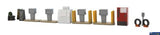 Wal-3545 Walthers Cornerstone Kit Gas Station Details Ho Scale Structures