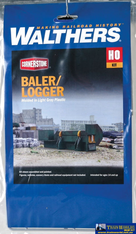 Wal-3631 Walthers Cornerstone Kit Baler-Logger Ho Scale Structures