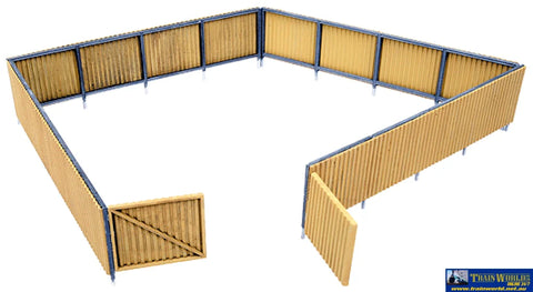 Wal-3632 Walthers Cornerstone Kit Corrugated Fence (Scale Model) Ho Scale Scenery