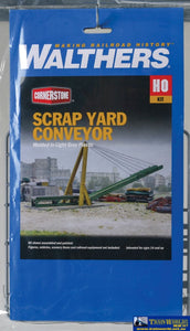 Wal-3645 Walthers Cornerstone Kit Scrap Yard Conveyor Ho Scale Structures