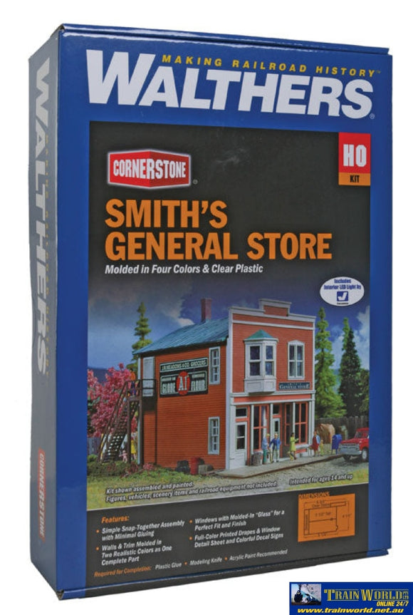 Wal-3653 Walthers Cornerstone Kit Smiths General Store Ho Scale Structures