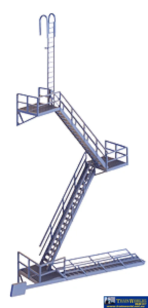 WAL-3736 Walthers Cornerstone Kit Modern Fire Escape HO Scale Structures