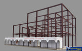 WAL 3761 Walthers Cornerstone Kit Skyscraper Construction Site HO Scale Structures