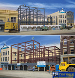 WAL 3761 Walthers Cornerstone Kit Skyscraper Construction Site HO Scale Structures