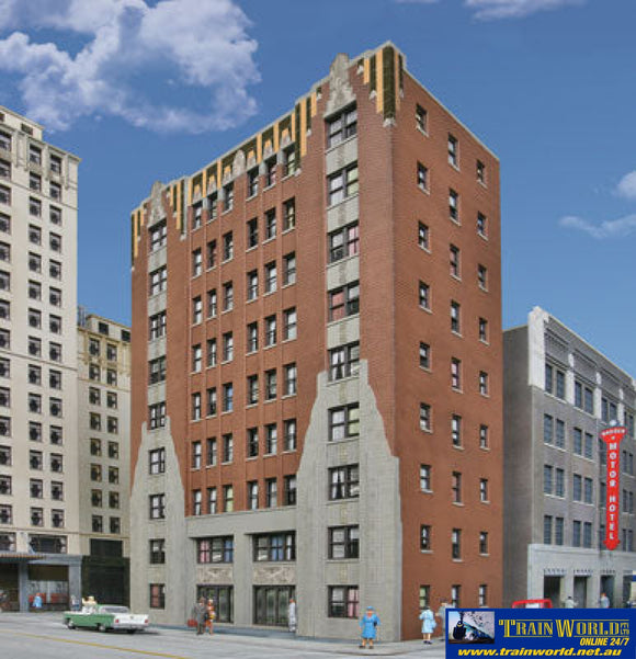 WAL 3770 Walthers Cornerstone Kit City Apartment Background Building HO Scale Structures