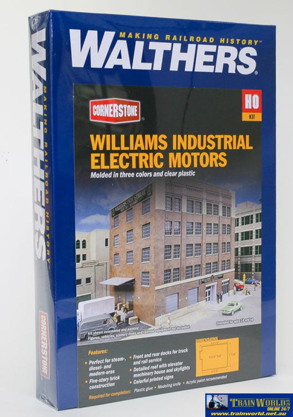 Wal-3788 Walthers Cornerstone Kit Williams Industrial Electric Motors Ho Scale Structures