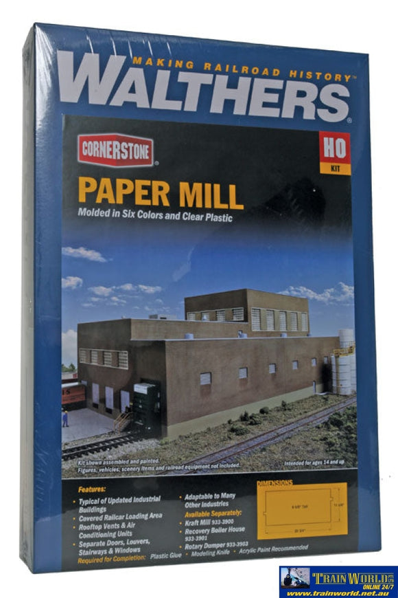 Wal-3902 Walthers Cornerstone Kit Paper Mill - Superior Ho Scale Structures