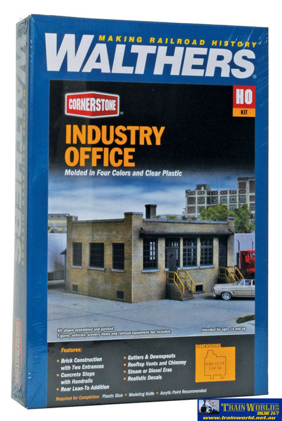Wal-4020 Walthers Cornerstone Kit Industry Office Ho Scale Structures