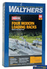 Wal-4037 Walthers Cornerstone Kit Modern Loading Racks Pkg(4) Ho Scale Structures