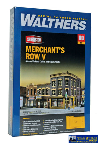 Wal-4041 Walthers Cornerstone Kit Merchants Row V Ho Scale Structures