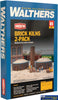 Wal-4100 Walthers Cornerstone Kit Brick Kilns 2-Pack Ho Scale Structures