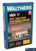 Wal-4110 Walthers Cornerstone Kit Ups Hub With Customer Center Ho Scale Structures