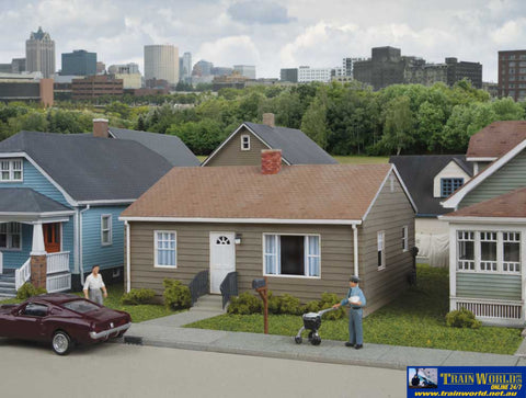 WAL-4152 Walthers Cornerstone Kit Post War Prefab House HO Scale Structures