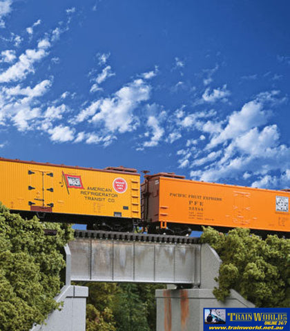 WAL 4505 Walthers Cornerstone Kit 30’ Single Track Railroad Deck Girder Bridge HO Scale Structures