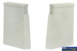 WAL 4550 Walthers Cornerstone Kit Single Track Railroad Bridge Concrete Piers pkg(2) HO Scale Structures