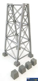 WAL 4554 Walthers Cornerstone Kit Steel Railroad Bridge Tower HO Scale Structures