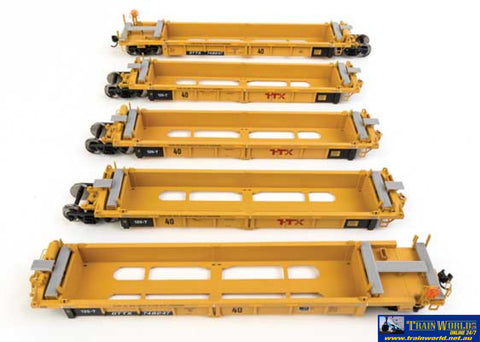 WAL-55673 Walthers-Mainline Thrall 5-Unit Rebuilt 40’ Well Car - Ready to Run HO Scale - Rolling Stock