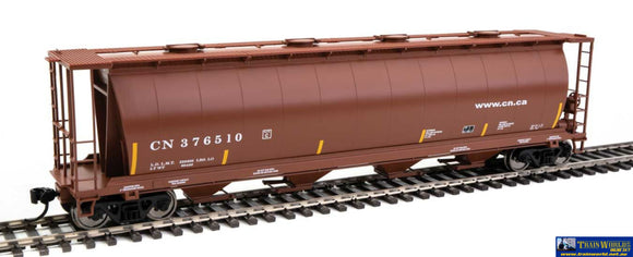 Wal-7836 Walthers-Mainline 59 Cylindrical Hopper - Ready To Run -- Canadian National #376510 Ho