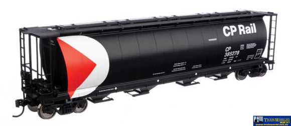Wal-7880 Walthers-Mainline 59 Cylindrical Hopper - Ready To Run -Canadian Pacific #385278 (Black