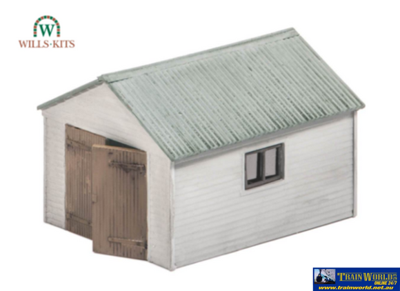 Wil-Ss13 Wills Kits Ss13 Domestic Garage (Footprint: 68Mm X 56Mm) Oo-Scale Structures