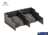 Wil-Ss17 Wills Kits Ss17 Coal Bunkers (Footprint: 104Mm X 53Mm) Oo-Scale Structures