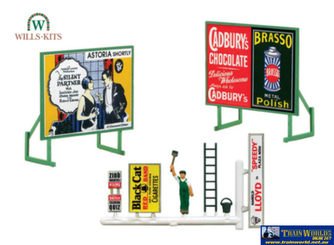 Wil-Ss21 Wills Kits Ss21 Hoardings & Bill Poster Footprint: 58Mm X 32Mm Oo-Scale Structures