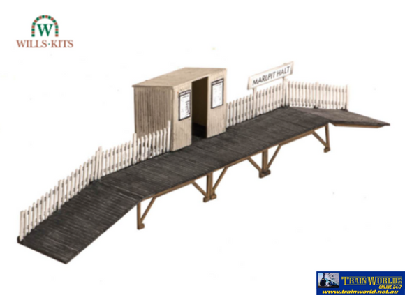 Wil-Ss27 Wills Kits Ss27 Station Halt With Shelter Footprint: 220Mm X 50Mm Oo-Scale Structures