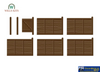 Wil-Ss44 Wills Kits Ss44 Larch-Lap Fencing Length: 520Mm Oo-Scale Scenery