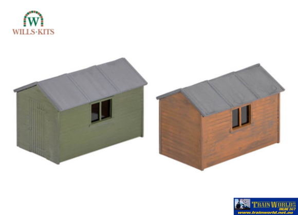 Wil-Ss58 Wills Kits Ss58 Garden-Sheds Timber-Type (2) Footprint: 57Mm X 28Mm Each Oo-Scale