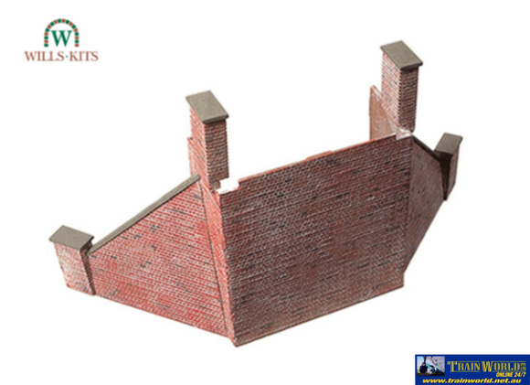Wil-Ss64 Wills Kits Ss64 Abutments & Wing-Walls (2) Footprint: 202Mm X 96Mm Oo-Scale Structures