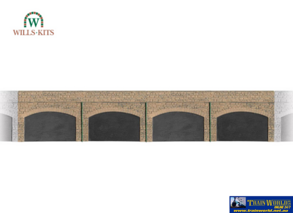 Wil-Ss69 Wills Kits Ss69 Retaining-Arches Stone-Type (4) Length: 494Mm Oo-Scale Scenery