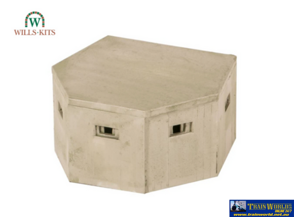 Wil-Ss74 Wills Kits Ss74 Pill-Box Footprint: 57Mm X 49Mm Oo-Scale Structures