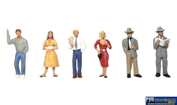 Woo-A1821 Woodland Scenics Pedestrians (6-Pack) Ho Scale Figure