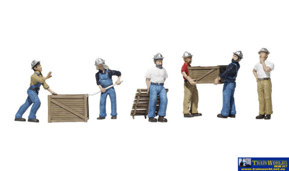 Woo-A1823 Woodland Scenics Dock Workers (6-Pack) Ho Scale Figure